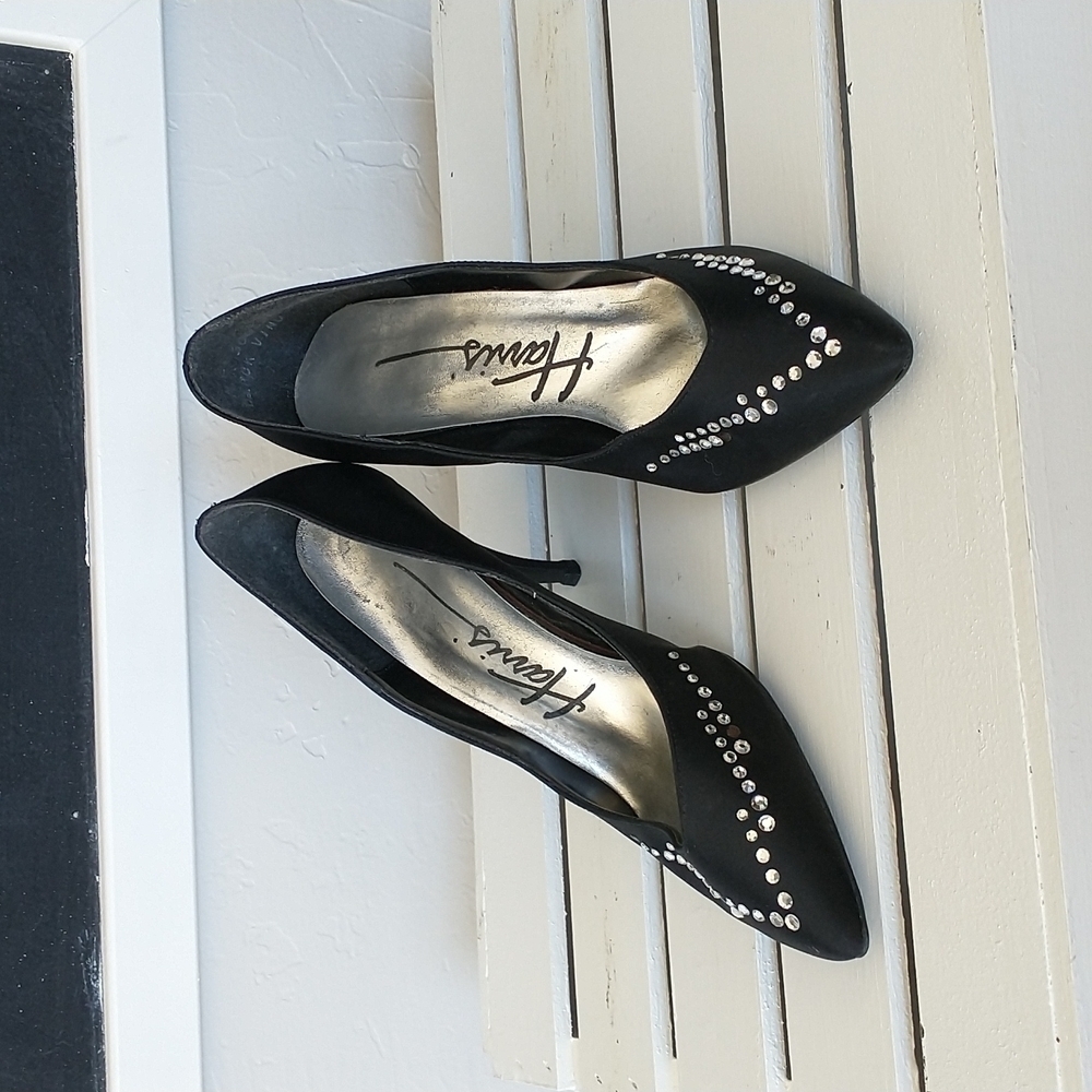 Harris vintage rhinestone heels